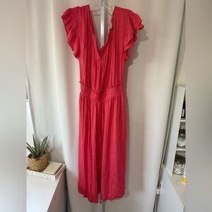 CLEARANCE DOLAN Carrie Pintucked Jumpsuit Pink FINAL PRICE NO OFFER CONSIDERED